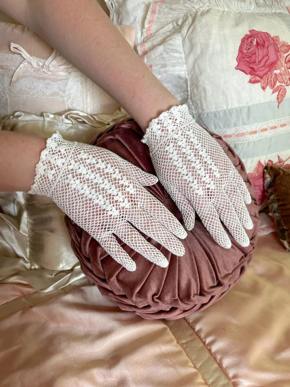 Vintage delicate crochet